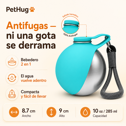 Botella Bebedero 2 en 1 para Perros