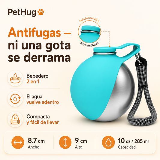 Botella Bebedero 2 en 1 para Perros