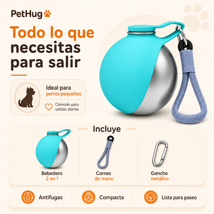 Botella Bebedero 2 en 1 para Perros
